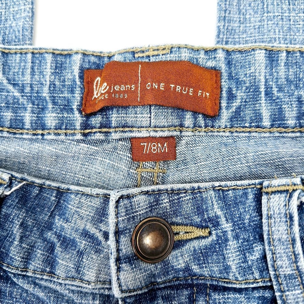 VTG 90s Y2K Lee One True Fit Jeans High-Rise Medium Wash (30" Waist) - Picture 5 of 10